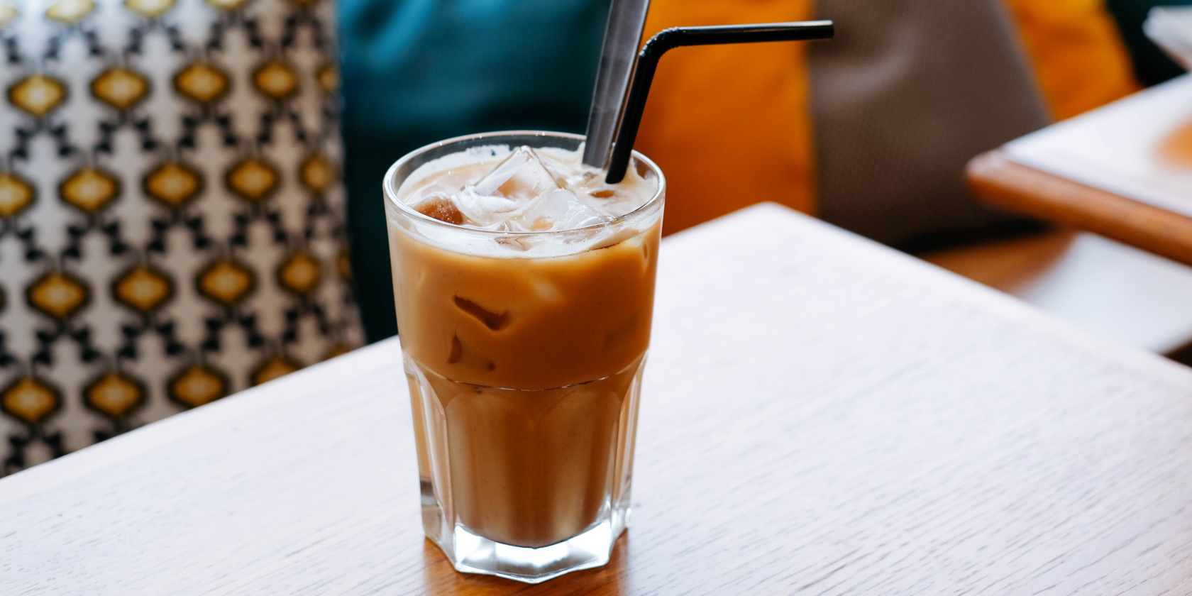 Iced Coffee With Straw