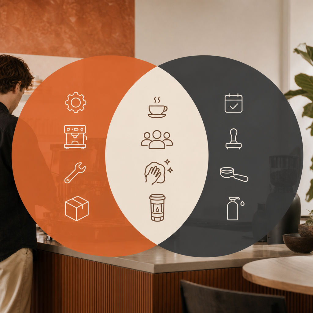 Comparison of coffee machine warranty and service agreement coverage