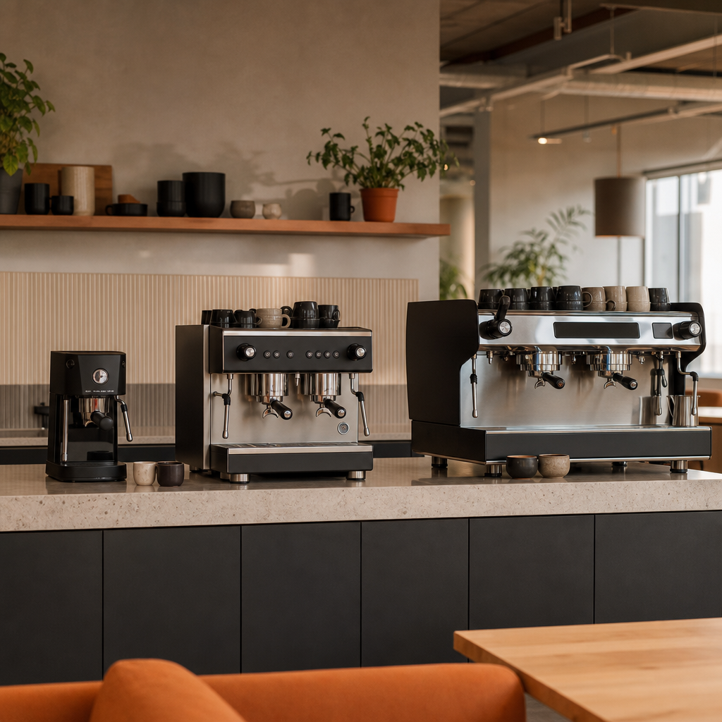 Comparison of coffee machines matched to workplace demand