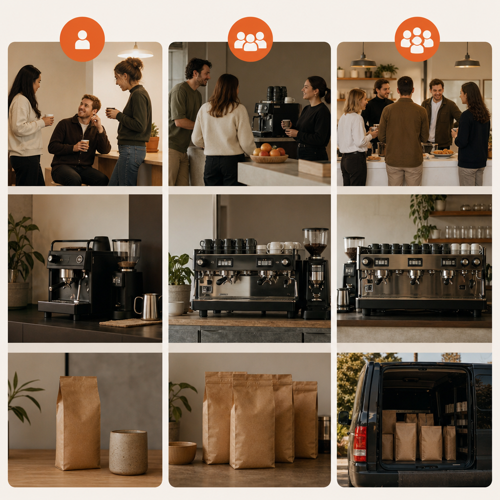 Workplace coffee plans matched to different team sizes