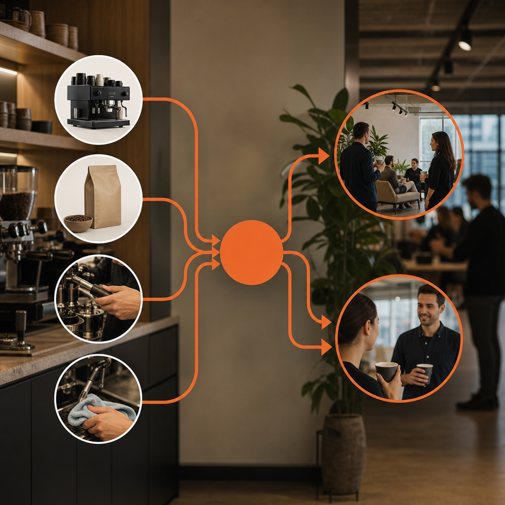 Office coffee machine cost-benefit calculation
